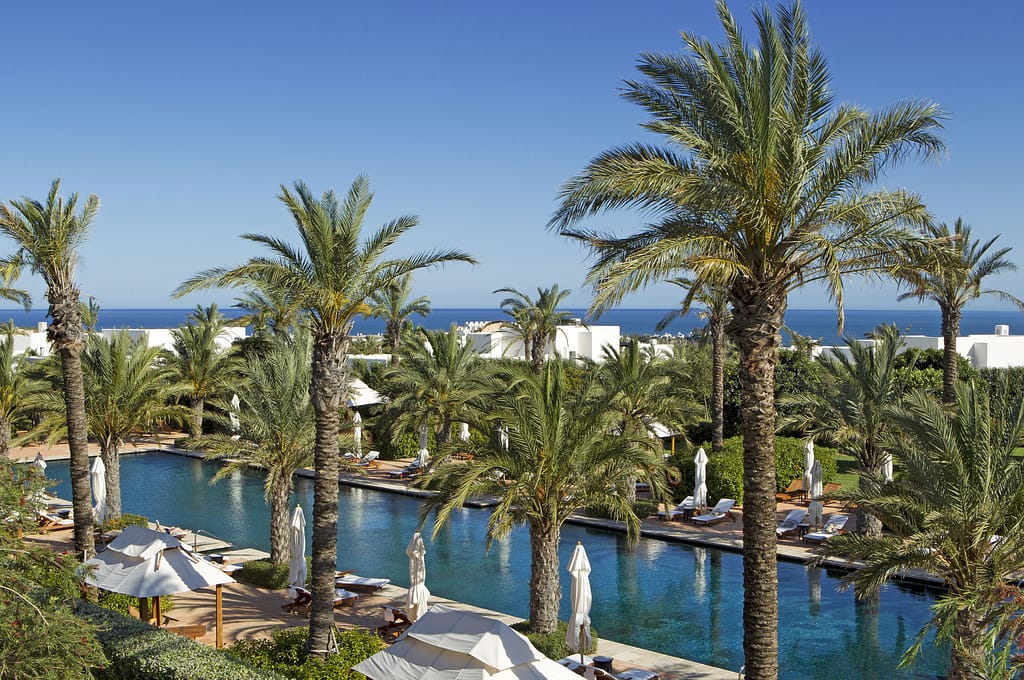 Scenic view of the best Costa del Sol resorts along the Mediterranean coast - Finca Cortesin Hotel Golf & Spa
