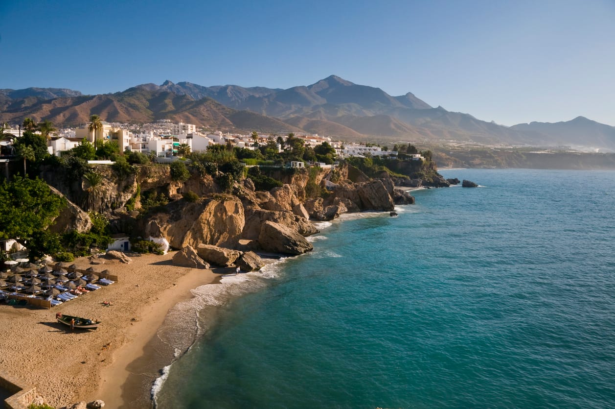 Beautiful morning in Nerja, Spain