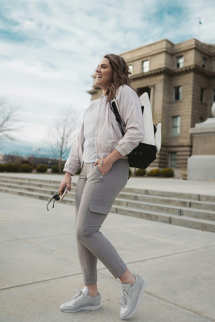 Woman with Belt Bag